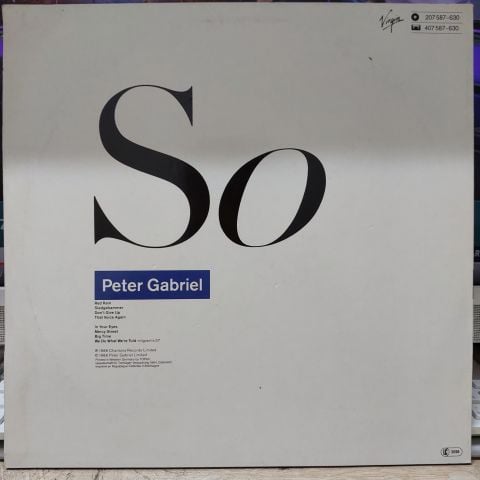 Peter Gabriel – So LP PLAK