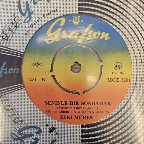 Zeki Müren – Seninle Bir Sonbahar 45LİK PLAK