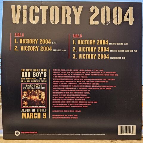 Notorious B.I.G., P. Diddy, Busta Rhymes, 50 Cent & Lloyd Banks – Victory 2004 LP PLAK