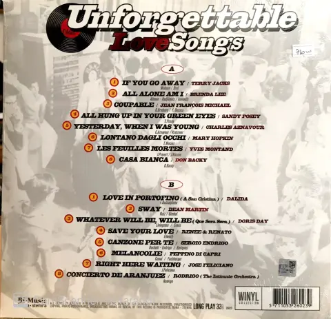 Unforgettable Love Songs LP PLAK