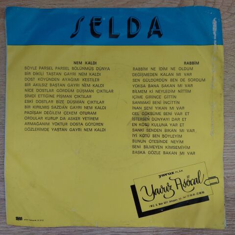 Selda – Nem Kaldı / Rabbim 45LİK PLAK