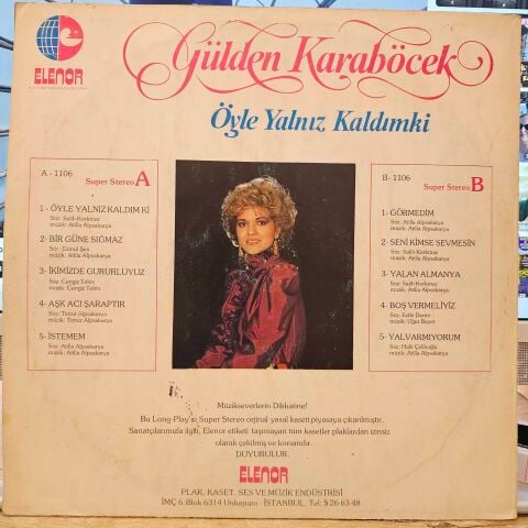 Gülden Karaböcek – Öyle Yalnız Kaldımki LP PLAK