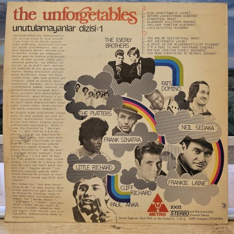 Various – The Unforgetables / Unutulmayanlar Dizisi: 1 LP PLAK