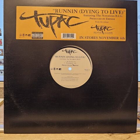 Tupac Featuring The Notorious B.I.G. – Runnin (Dying To Live) LP PLAK