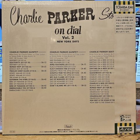 Charlie Parker – Charlie Parker Story On Dial Volume 2: New York Days LP PLAK