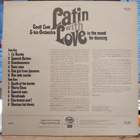 Geoff Love & His Orchestra – Latin With Love LP PLAK