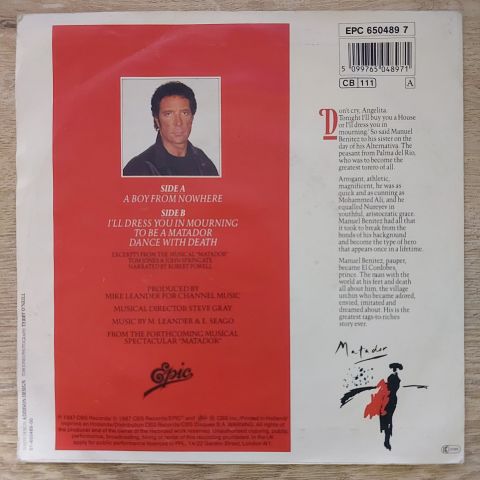 Tom Jones – A Boy From Nowhere 45LİK PLAK