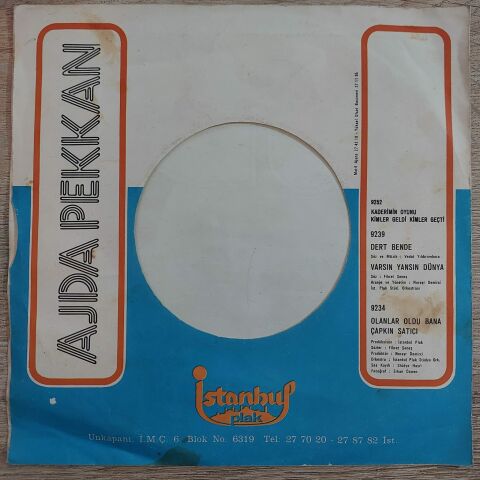 AJDA PEKKAN - DERT BENDE 45LİK PLAK