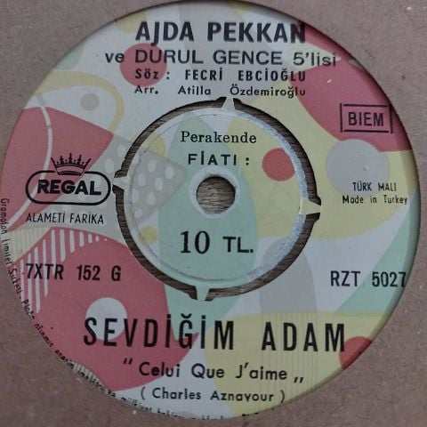 AJDA PEKKAN BOŞVERMİŞİM DÜNYAYA 45LİK PLAK