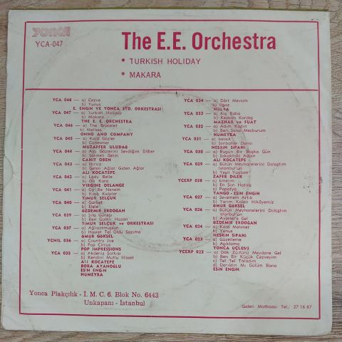 Esin Engin  – Turkish Holiday / Makara 45LİK PLAK