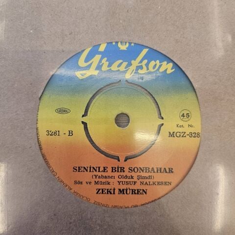Zeki Müren – Seninle Bir Sonbahar 45LİK PLAK