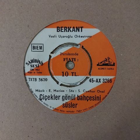 Berkant – Kısmet / Çiçekler Gönül Bahçesini Süsler 45LİK PLAK
