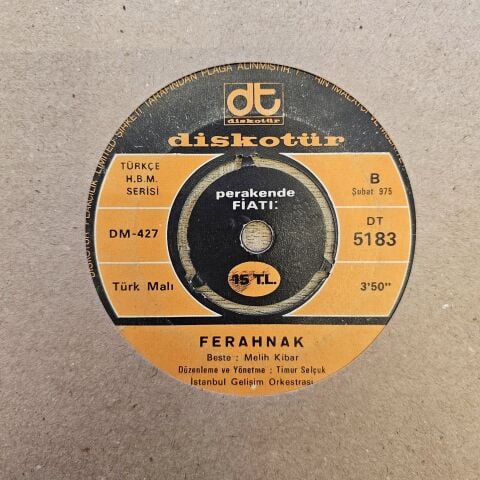 İstanbul Gelişim Orkestrası – Çoban Yıldızı / Ferahnak 45LİK PLAK