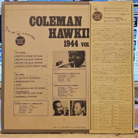 Coleman Hawkins – 1944 Vol. 2 LP PLAK