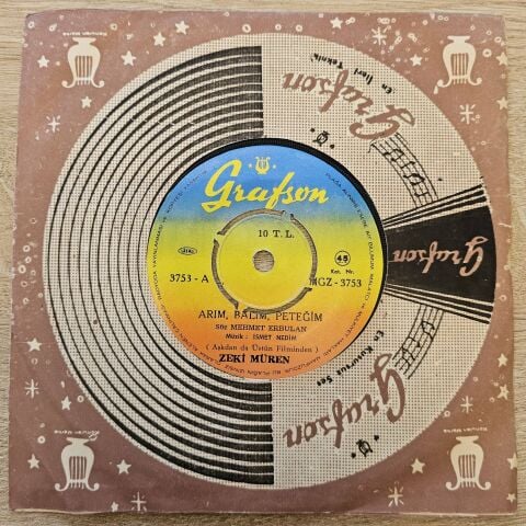 Zeki Müren – Arım, Balım, Peteğim 45LİK PLAK