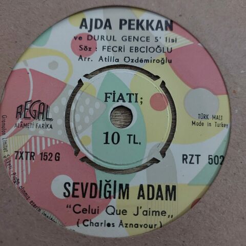 AJDA PEKKAN BOŞVERMİŞİM DÜNYAYA 45LİK PLAK