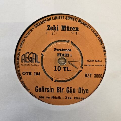 ZEKİ MÜREN - BİR YAZ YAĞMURU 45LİK PLAK
