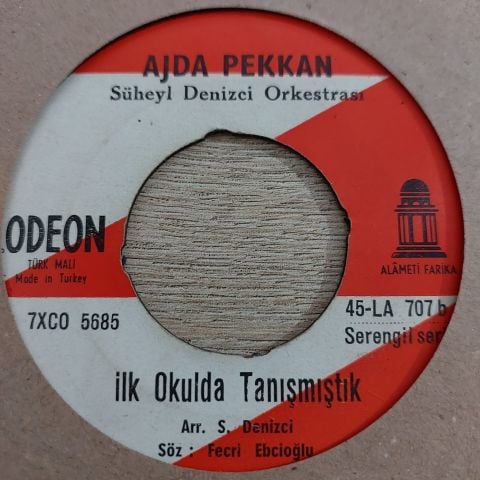 AJDA PEKKAN - İLK OKULDA TANIŞMIŞTIK SEVİYORUM 45LİK PLAK