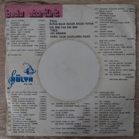 Bedia Akartürk – Evlerinin Önü Kavak / Bal Koydum Çini Tasa 45LİK PLAK