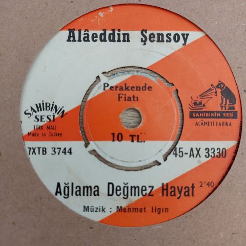 Alaeddin Şensoy - Cici Kız 45LİK PLAK