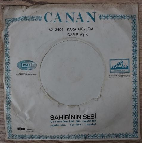 Canan – Kara Gözlüm / Garip Aşık 45LİK PLAK