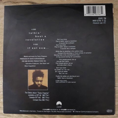 Tracy Chapman – Talkin' Bout A Revolution 45LİK PLAK