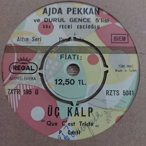 AJDA PEKKAN - DÜNYA DÖNÜYOR 45LİK PLAK