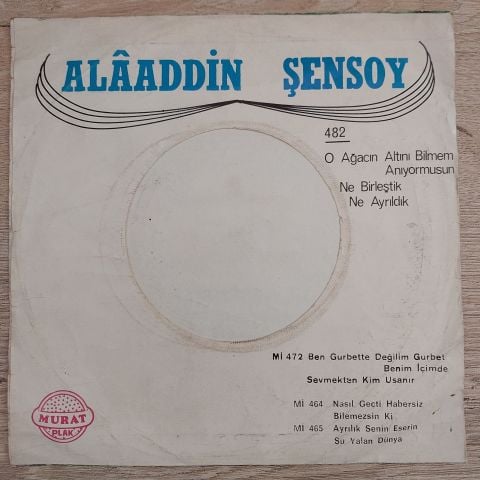 Alaeddin Şensoy – Ben Gurbette Değilim Gurbet Benim İçimde 45LİK PLAK
