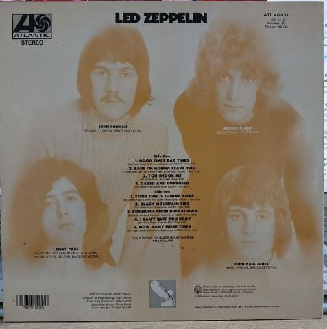 Led Zeppelin – Led Zeppelin LP PLAK