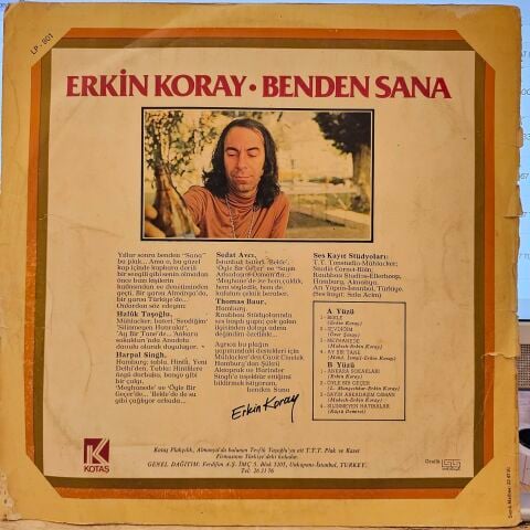 Erkin Koray – Benden Sana LP PLAK