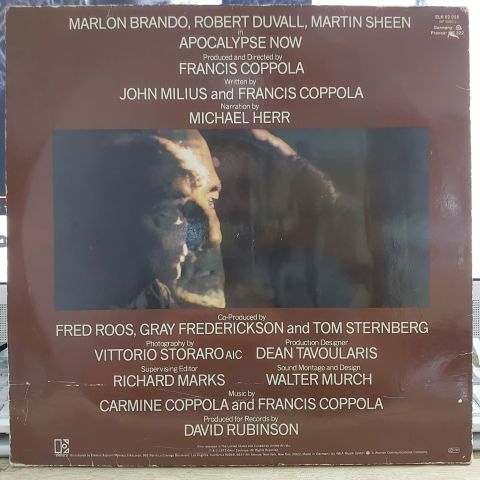 Carmine Coppola & Francis Coppola* – Apocalypse Now - Original Motion Picture Soundtrack LP PLAK