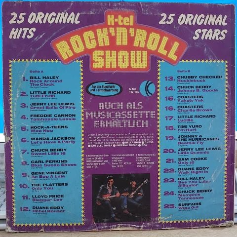 ÇEŞİTLİ SANATÇILAR - K TEL ROCK N SHOW LP PLAK