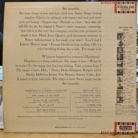 Nancy Wilson – But Beautiful LP PLAK