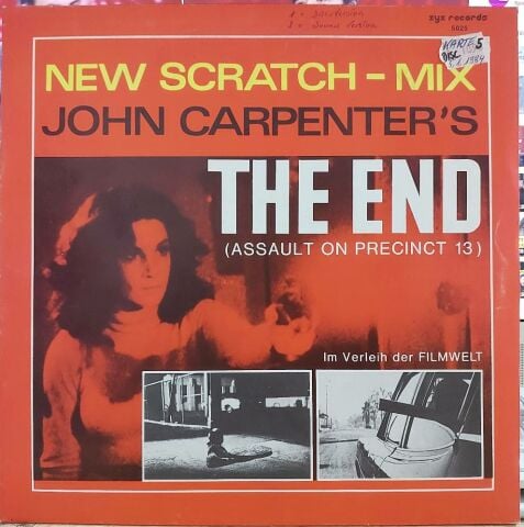 The Splash Band – John Carpenter's The End (Assault On Precinct 13) (New Scratch-Mix) LP PLAK