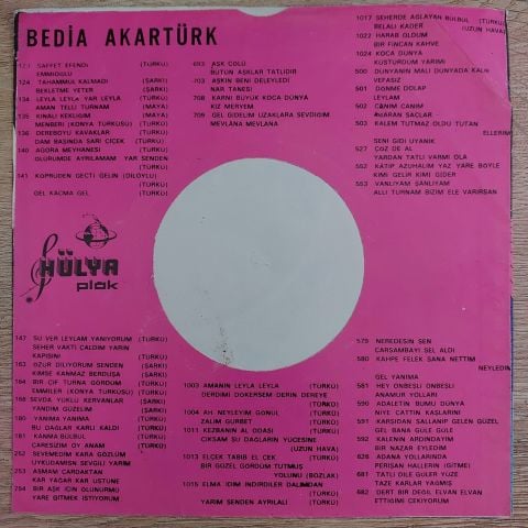 Bedia Akartürk – Kozandğı Çatal Matal / Dam Üstünde Çul Serer 45LİK PLAK