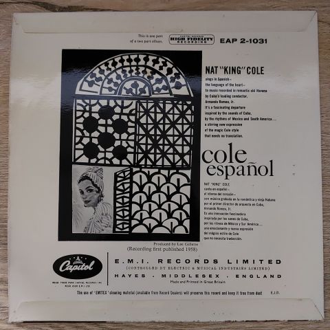Nat King Cole – Cole Español 45LİK PLAK