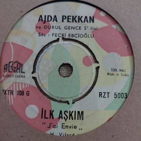 AJDA PEKKAN - İLK AŞKIM 45LİK PLAK