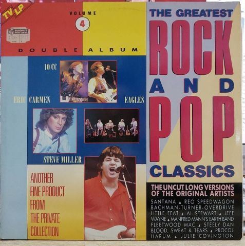Various – The Greatest Rock And Pop Classics - The Private Collection Vol. 4 LP PLAK