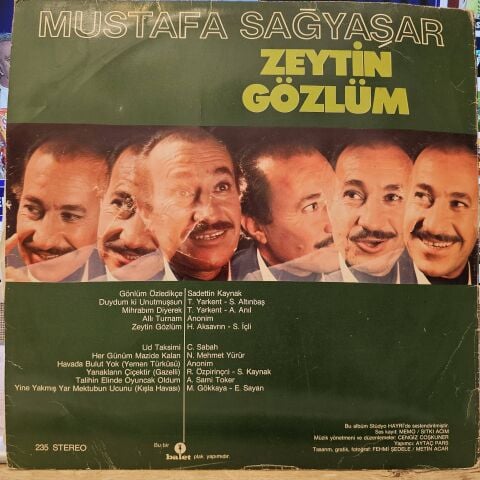 Mustafa Sağyaşar – Zeytin Gözlüm LP PLAK