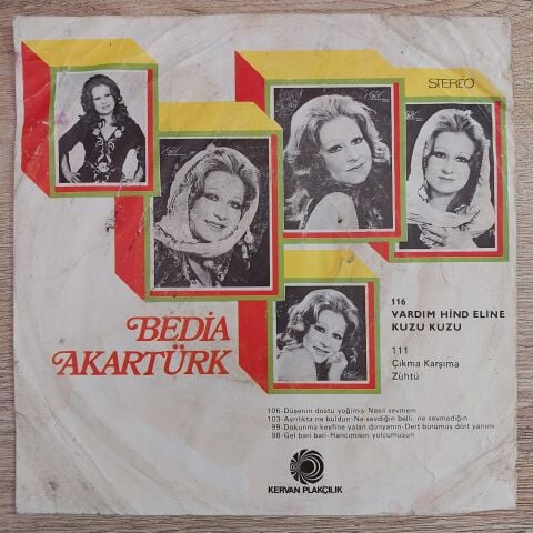 Bedia Akartürk – Gel Bari Bari / Hancımısın Yolcumusun 45LİK PLAK