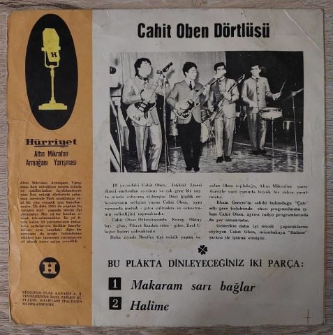 Cahit Oben – Makaram Sarı Bağlar / Halime 45LİK PLAK