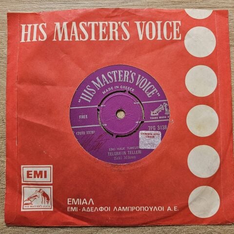 Zeki Müren – Telegrafın Tellerı / Beklenen Sarkı 45LİK PLAK