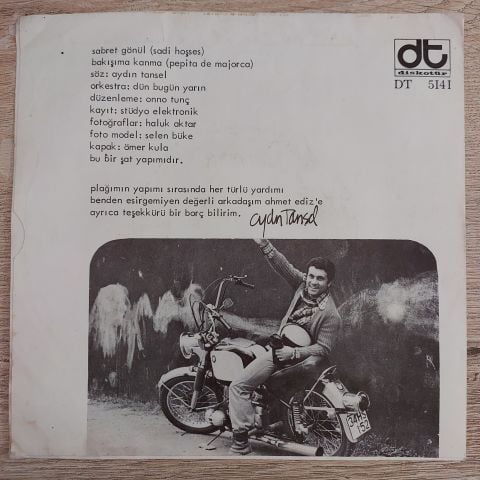 Aydın Tansel – Sabret Gönül / Bakışıma Kanma 45LİK PLAK