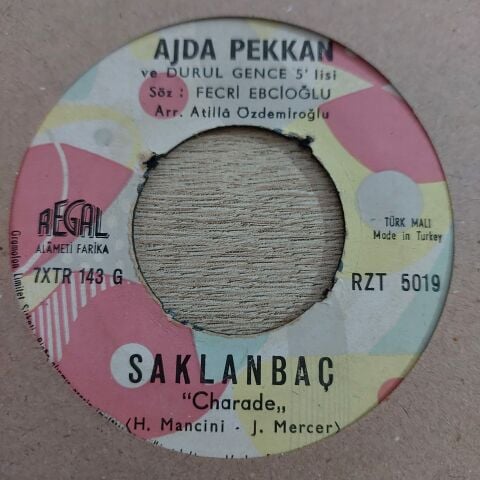 AJDA PEKKAN SAKLANBAÇ 45LİK PLAK