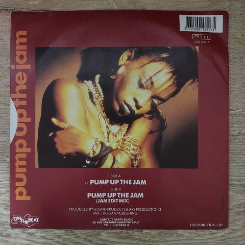 Technotronic Featuring Felly – Pump Up The Jam 45LİK PLAK