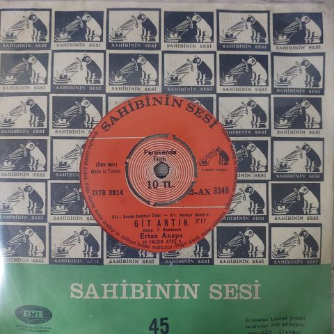 Ertan Anapa Ve Yalçın Ateş 6 – Yine Yalnızım Bu Bahar / Git Artık 45LİK PLAK