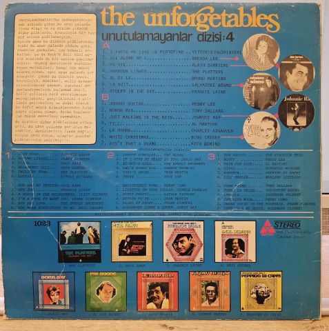Various – The Unforgetables / Unutulmayanlar Dizisi: 4 LP PLAK