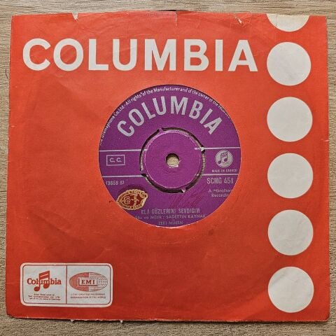 Zeki Müren – Avuçlarimda Hâlâ / Elâ Gözlerini Sevdiğim 45LİK PLAK