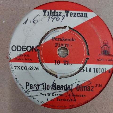 YILDIZ TEZCAN - PARA İLE SAADET OLMAZ 45LİK PLAK