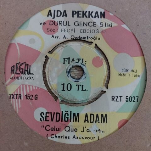 AJDA PEKKAN BOŞVERMİŞİM DÜNYAYA 45LİK PLAK